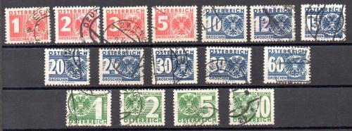 Austria Tasas Nº Yvert 155/70 (o)